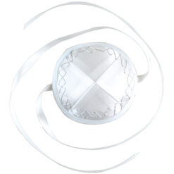 White Satin Baby Kippah & String