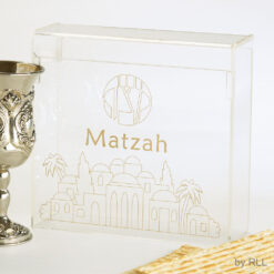 Acrylic Flip Top Matzah Box