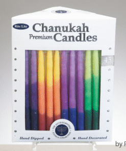 Premium Chanukah Candles - Tri-Color