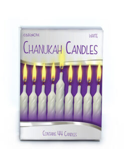 White Chanukah Candles