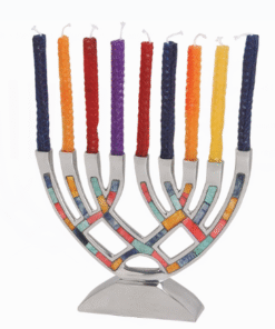 Menorah Mulicolour Inlay