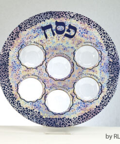 Printed Laminate Disposable Mosaic Seder Plate