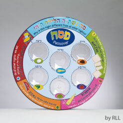 Printed Colorful Laminate Disposable Seder Plate