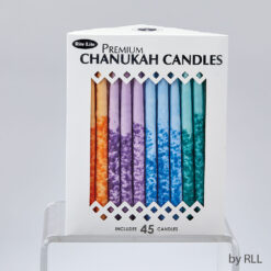 Premium Chanukah Candles - Hand Decorated Multicoloured