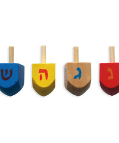 Pack of 4 Wooden Dreidels
