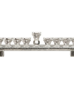 Crystal Elegant Menorah with Silver Stones 38cm