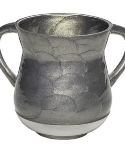 A Small Elegant Silver Aluminium Washing Cup 10.5 Cm