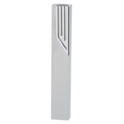 Metal Shin Mezuzah White 12cm