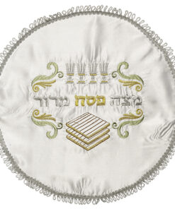 White Satin Passover Cover embroidery