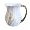 WHITE MARBLE ACRILIC NETILAT YADAYIM CUP