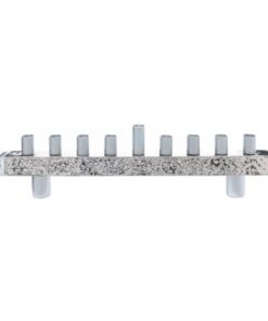 Hammered Strip Aluminium Menorah