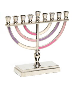 Pink & Purple Aliminium Menorah