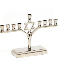 Magen David Aluminium Menorah