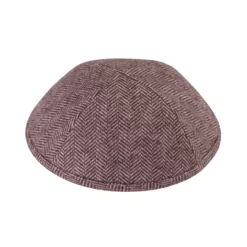 Maroon Herringbone iKIPPAH 20cm