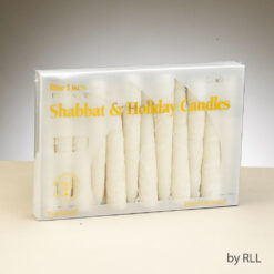 Premium Shabbat Candles White