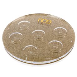 Lucite Gold Glitter Seder Plate