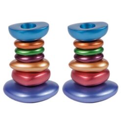 Pebbles Colourful Candlesticks