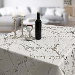 Modern Silver Tablecloth - 140x280
