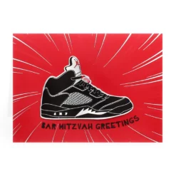 Bar Mitzvah Card - Sneaker
