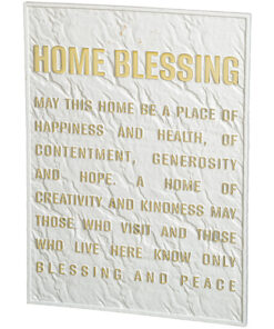 English Home Blessing plaque