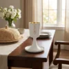 Modern Kiddush cup with stem