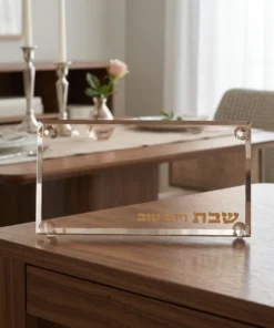 Gold Crystal Candlestick Tray
