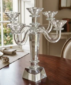 Crystal 5-Branch Candelabra 32 cm
