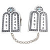 Luchot Tallit Clips with Chain