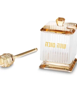 Gold Crystal Honey Dish