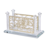 Gold Leaf Crystal Napkin Holder